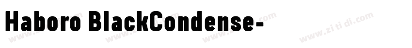 Haboro BlackCondense字体转换 Haboro BlackCondense字体转换